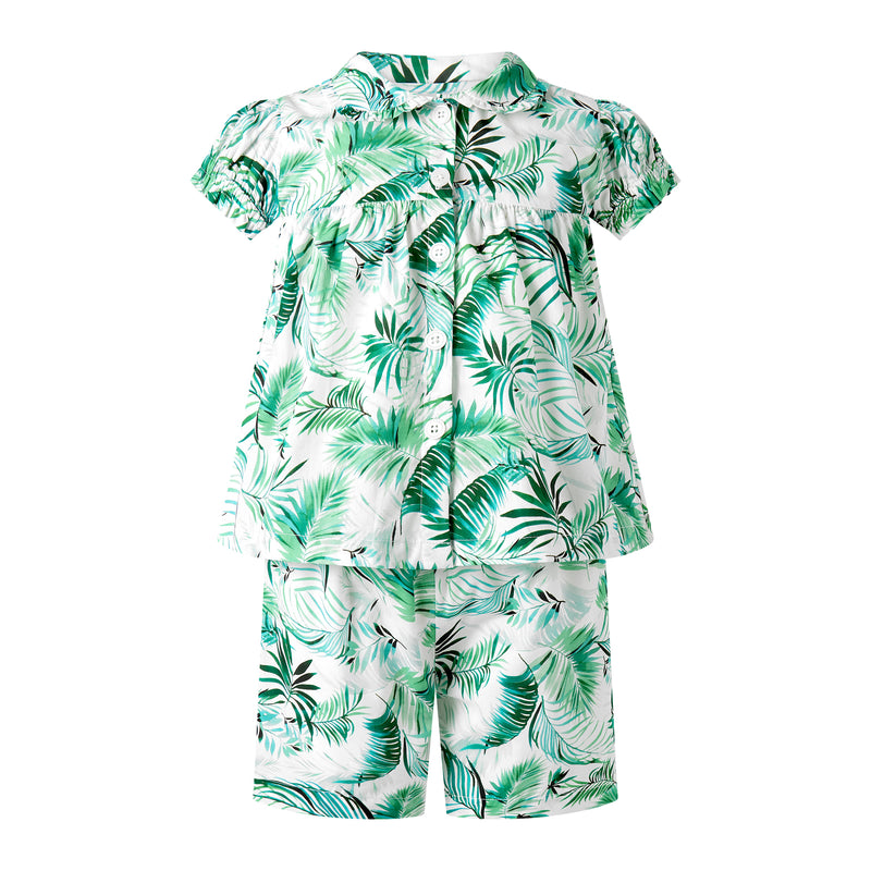 Palm Tree Babydoll Short Pyjamas