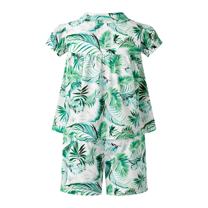Palm Tree Babydoll Short Pyjamas