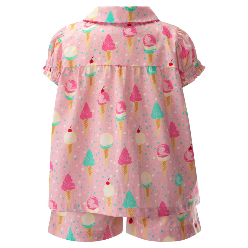 Ice Cream Babydoll Short Pyjamas