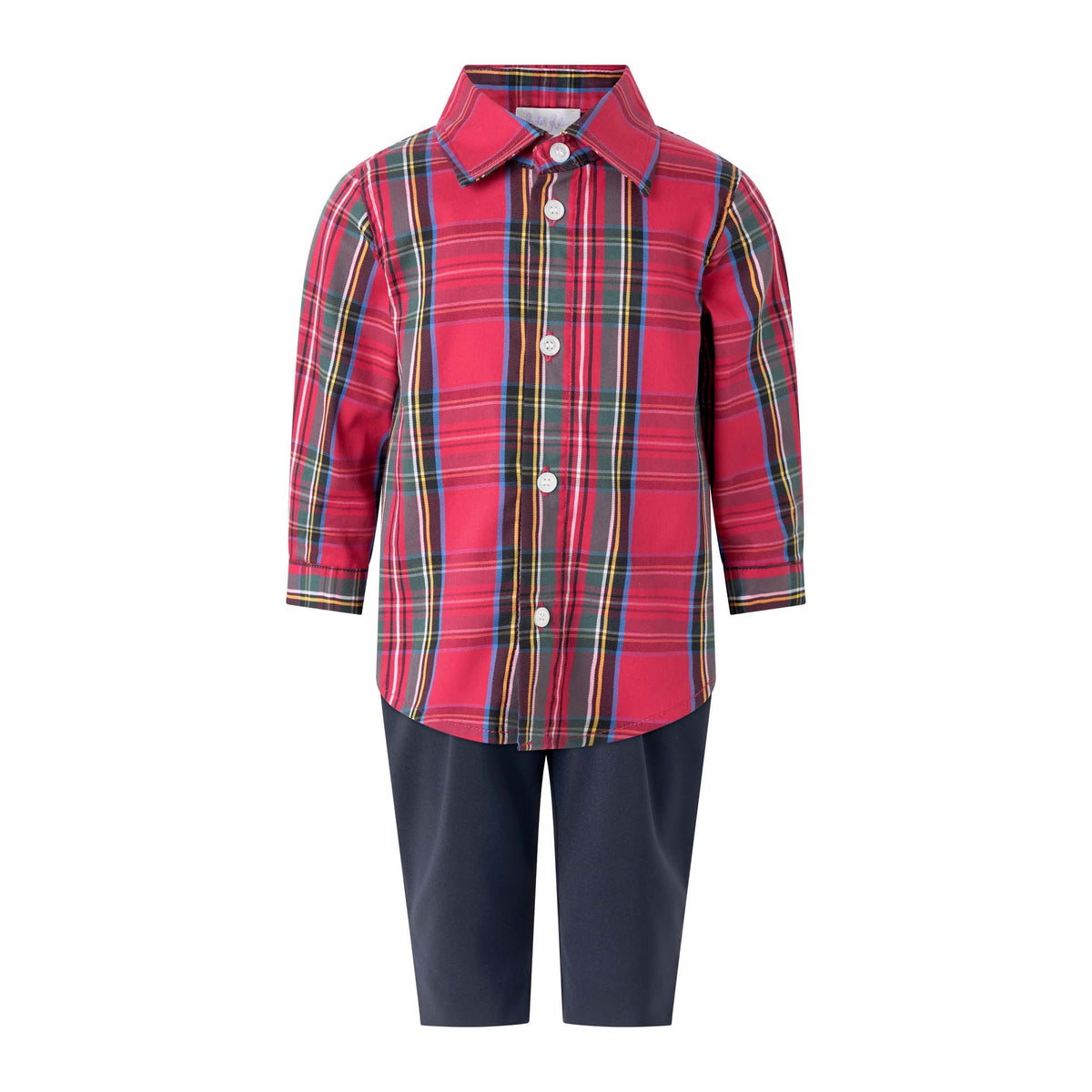Red Tartan Shirt & Short Set