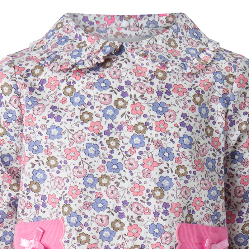 Floral Top & Pull-on Trousers Set