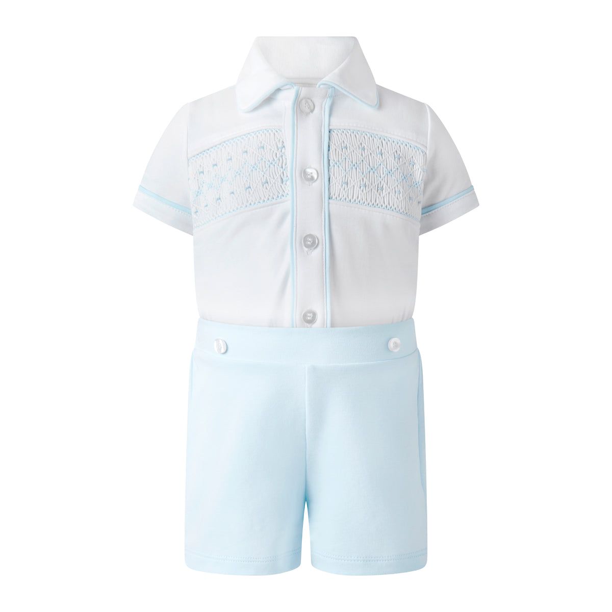 Jersey Smocked Top and Short Set