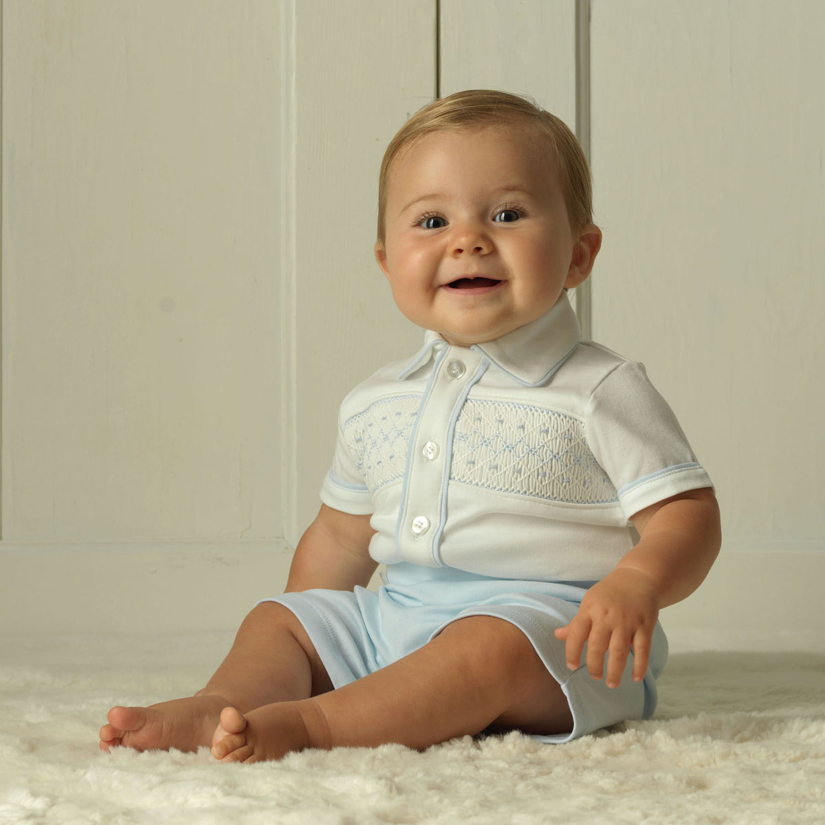 Jersey Smocked Top and Short Set