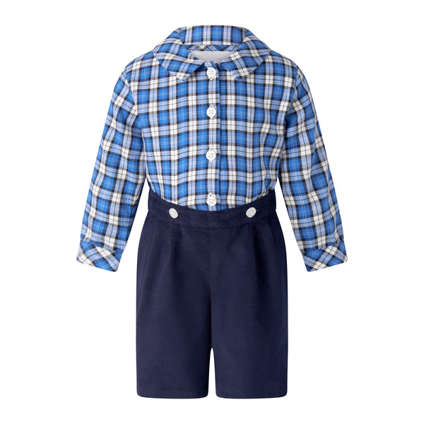 Check Shirt & Short Set
