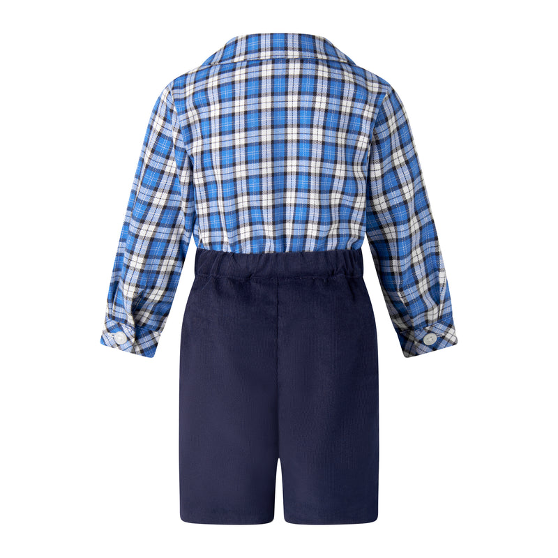 Check Shirt & Short Set