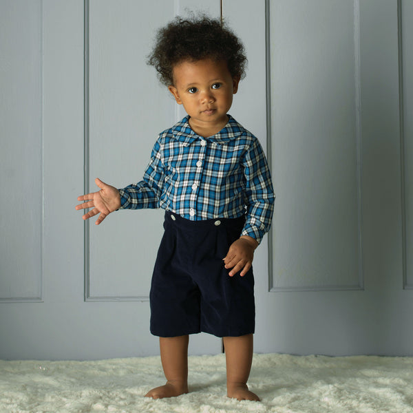 Check Shirt & Short Set