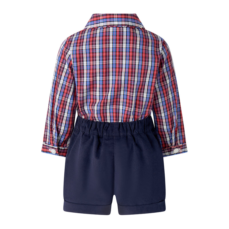 Check Shirt & Short Set
