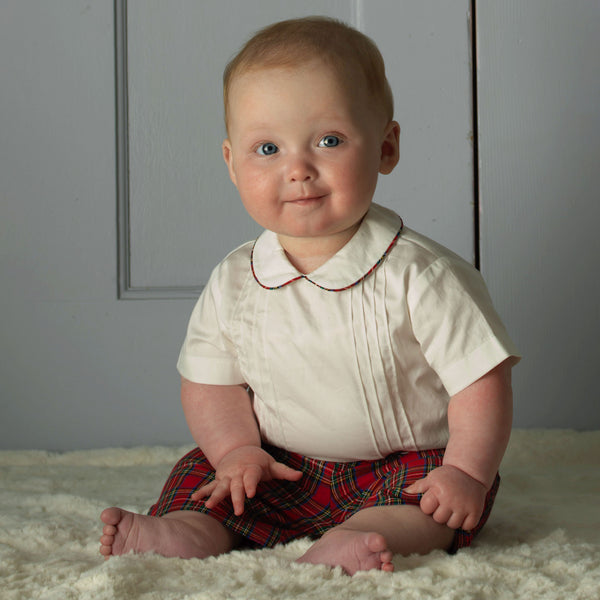 Tartan Shirt & Short Set