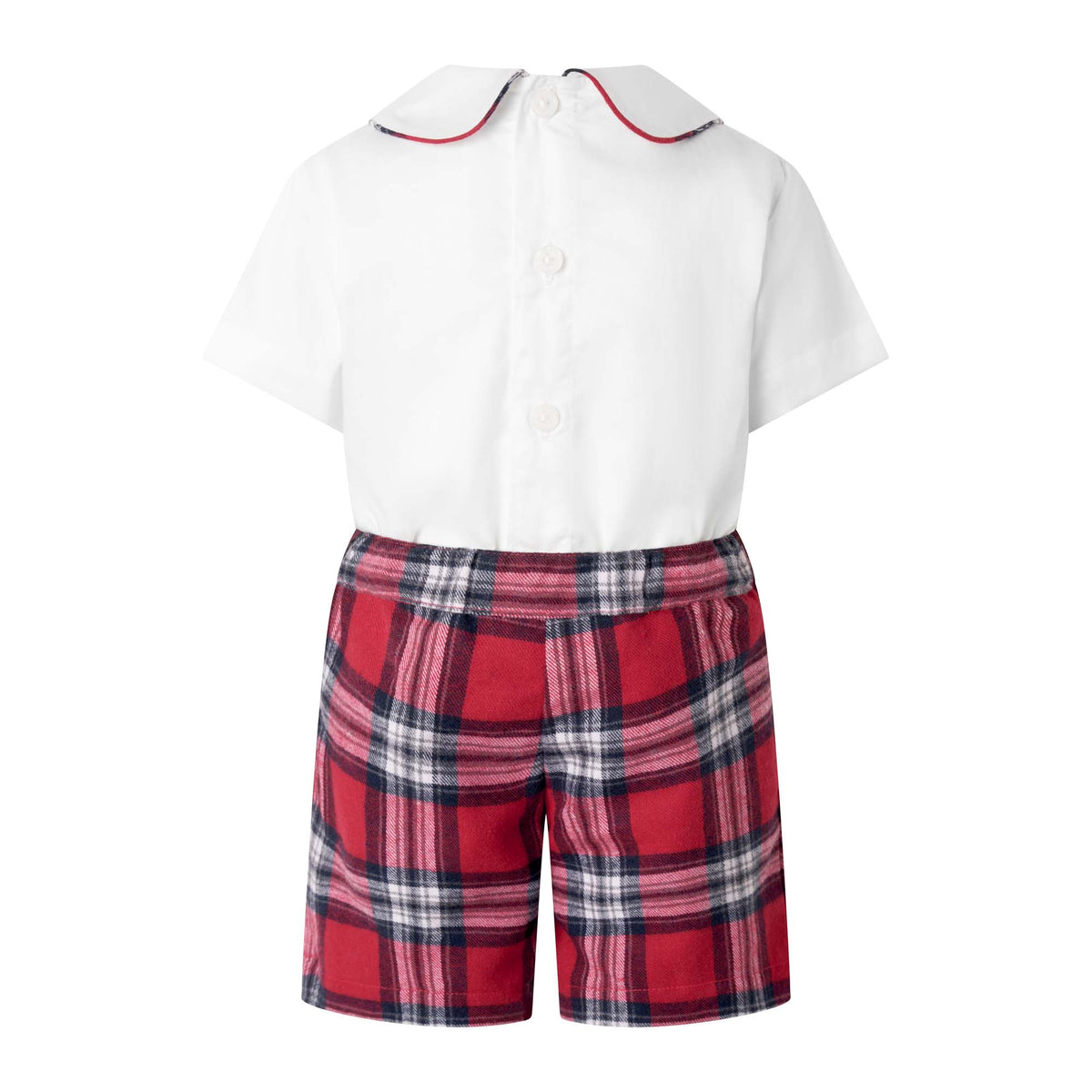 Tartan Short Romper Set