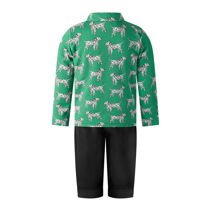 Dalmatian Polo Shirt & Trouser Set