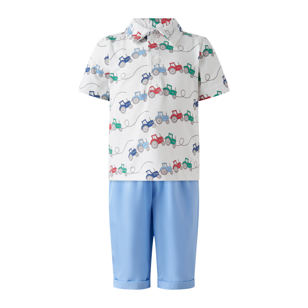 Tractor Polo and Trouser Set