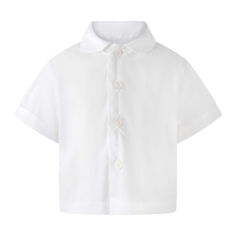 Swiss Dot Shirt & Dungaree Set