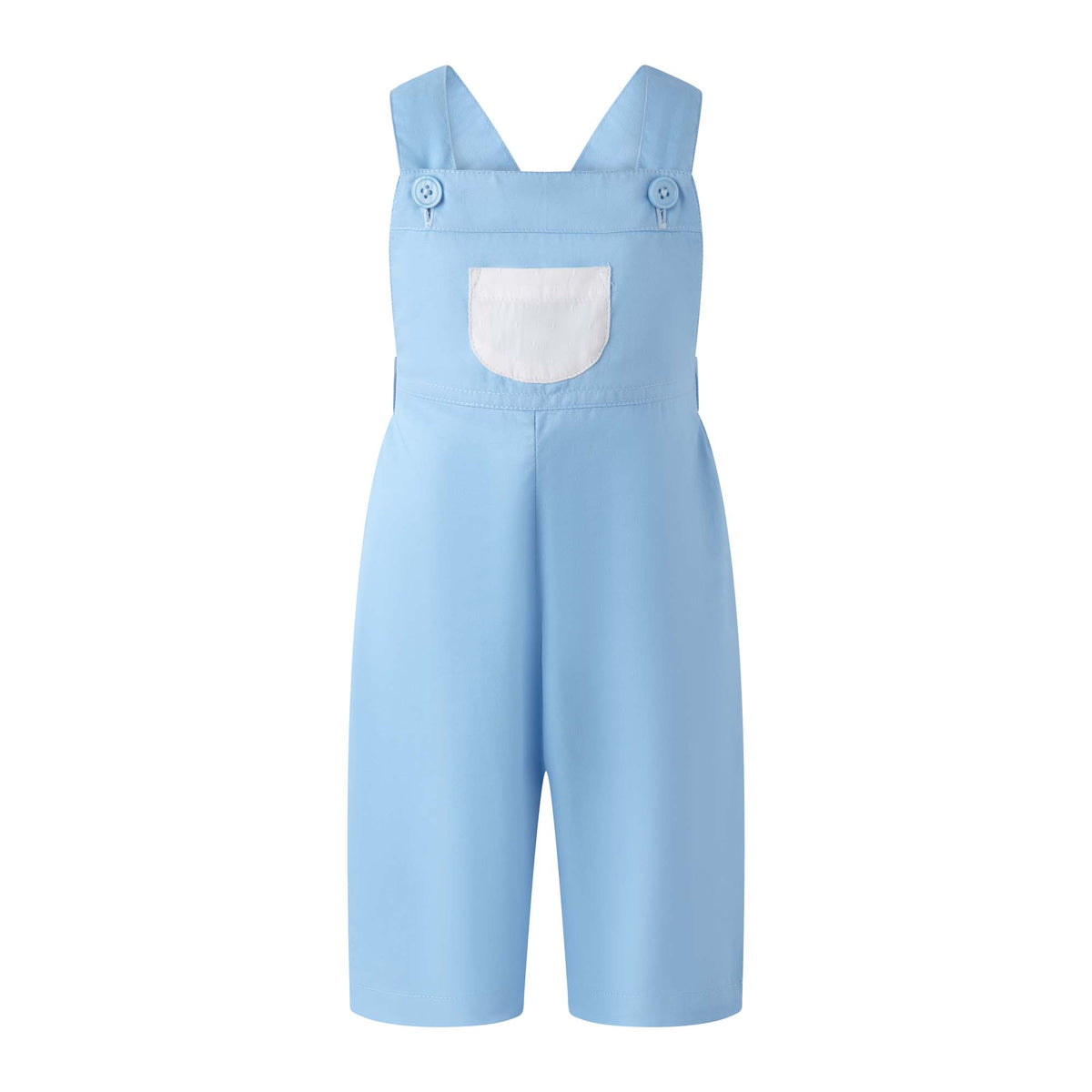 Swiss Dot Shirt & Dungaree Set