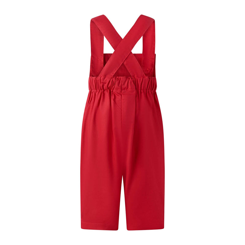 Swiss Dot Shirt & Dungaree Set