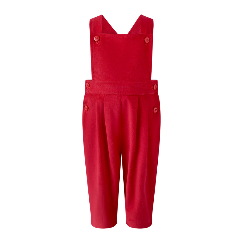 Red Stripe Shirt & Dungaree Set