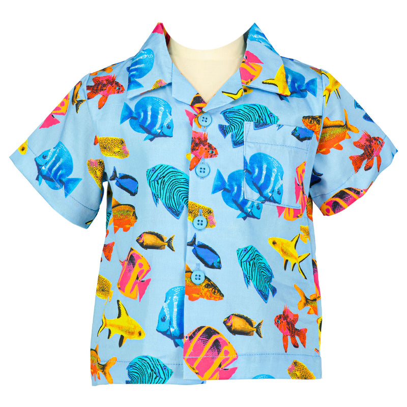 Rachel Riley Tropical Fish Shirt 18M / Multi