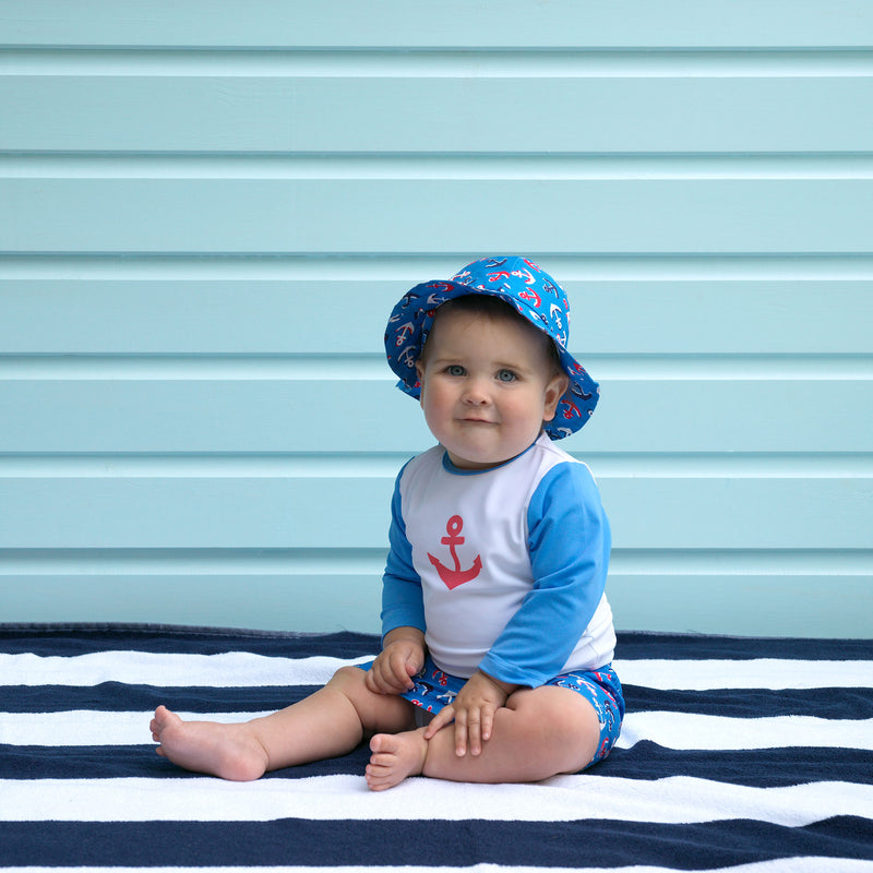 Baby Boys Anchor Sun Hat