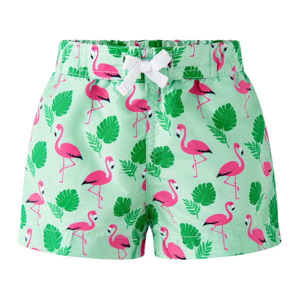 Green Flamingo Swimshorts