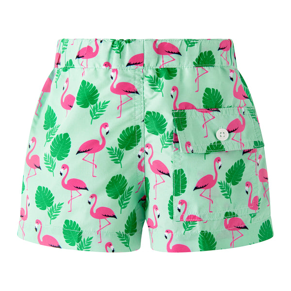 Green Flamingo Swimshorts
