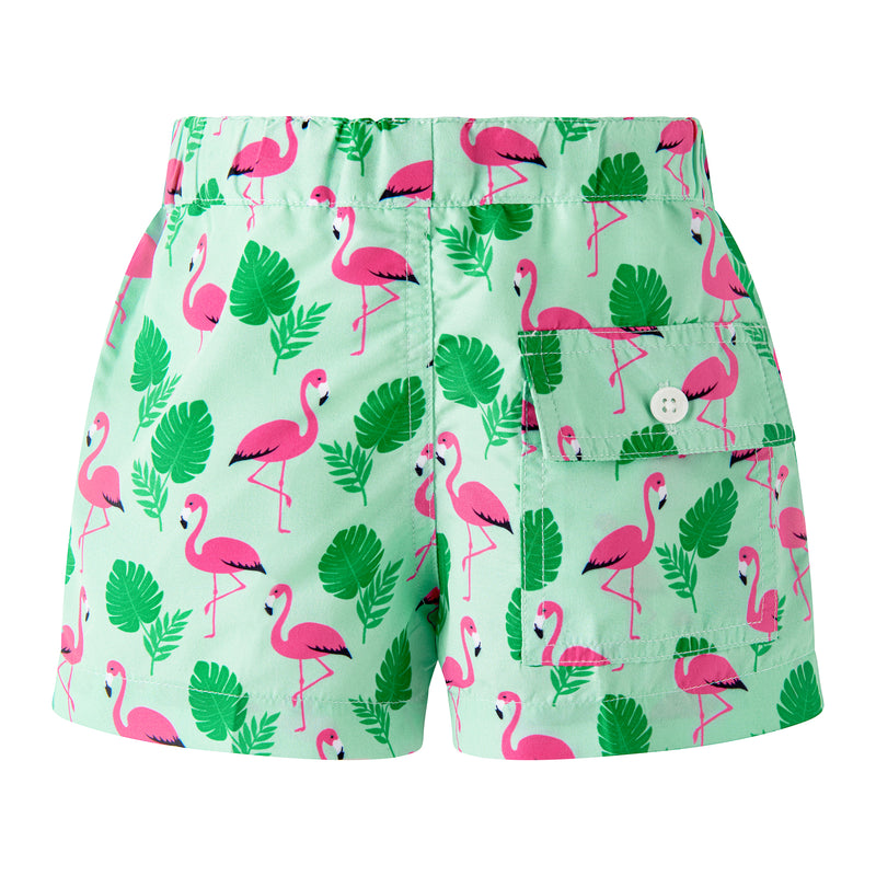 Green Flamingo Swimshorts