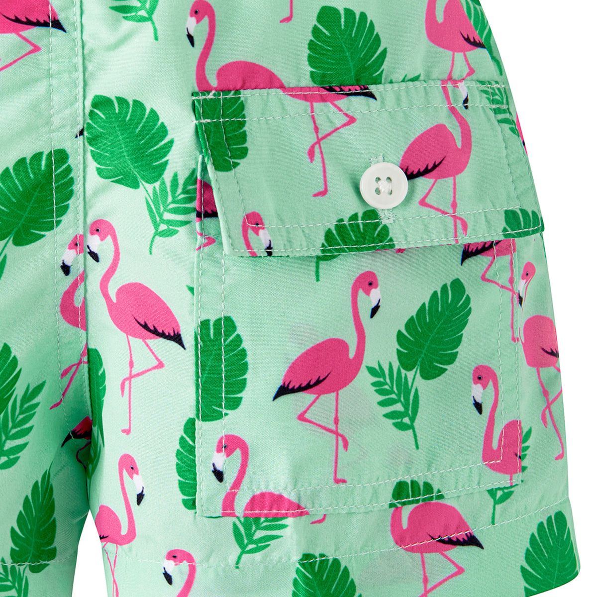 Green Flamingo Swimshorts