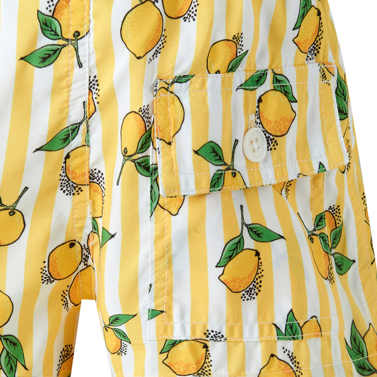 Lemon Stripe Swimshorts