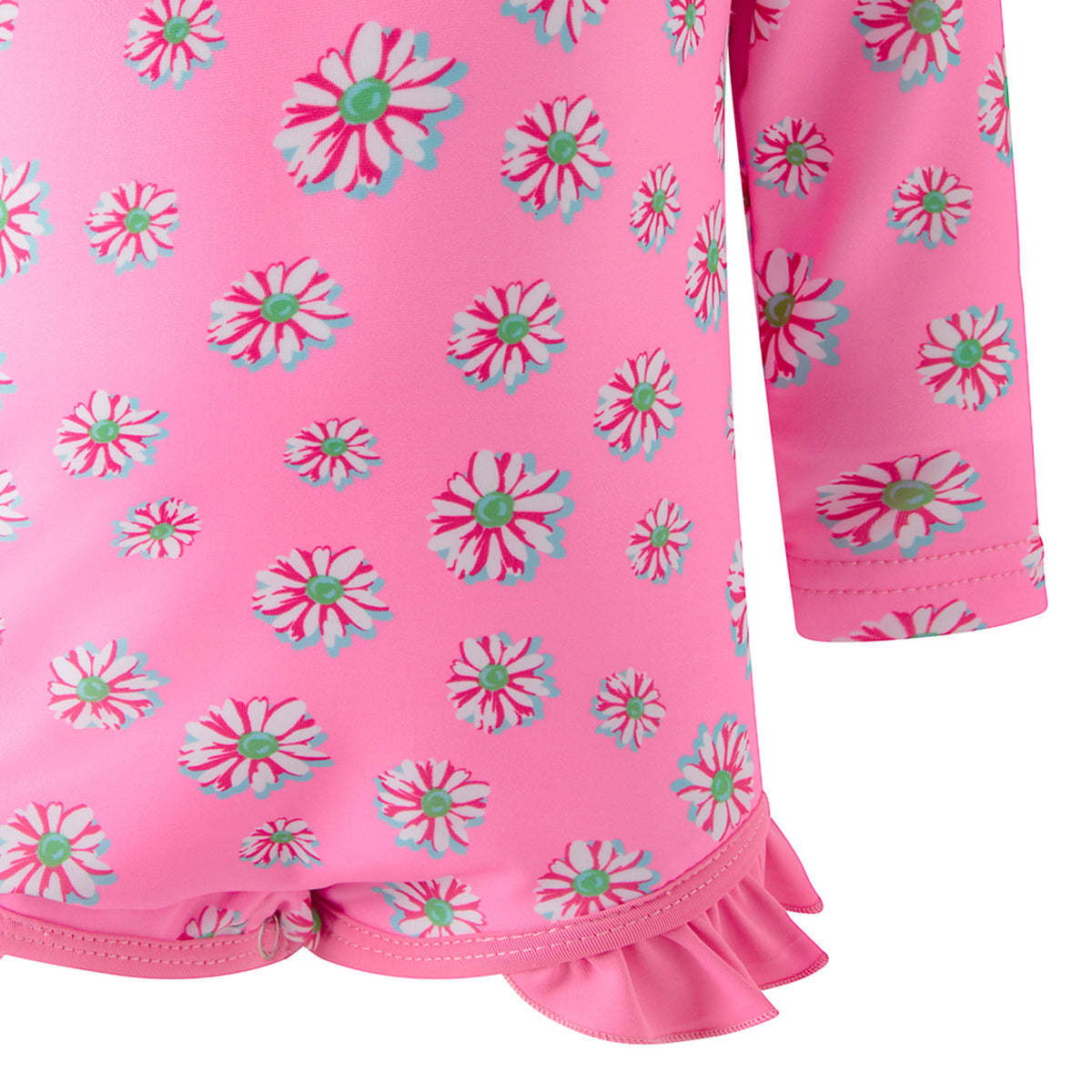 Pink Daisy Frill Rashguard