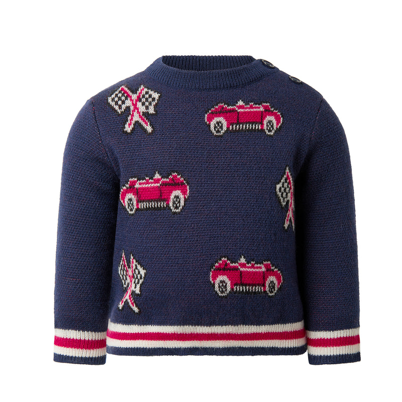 Car Intarsia Sweater