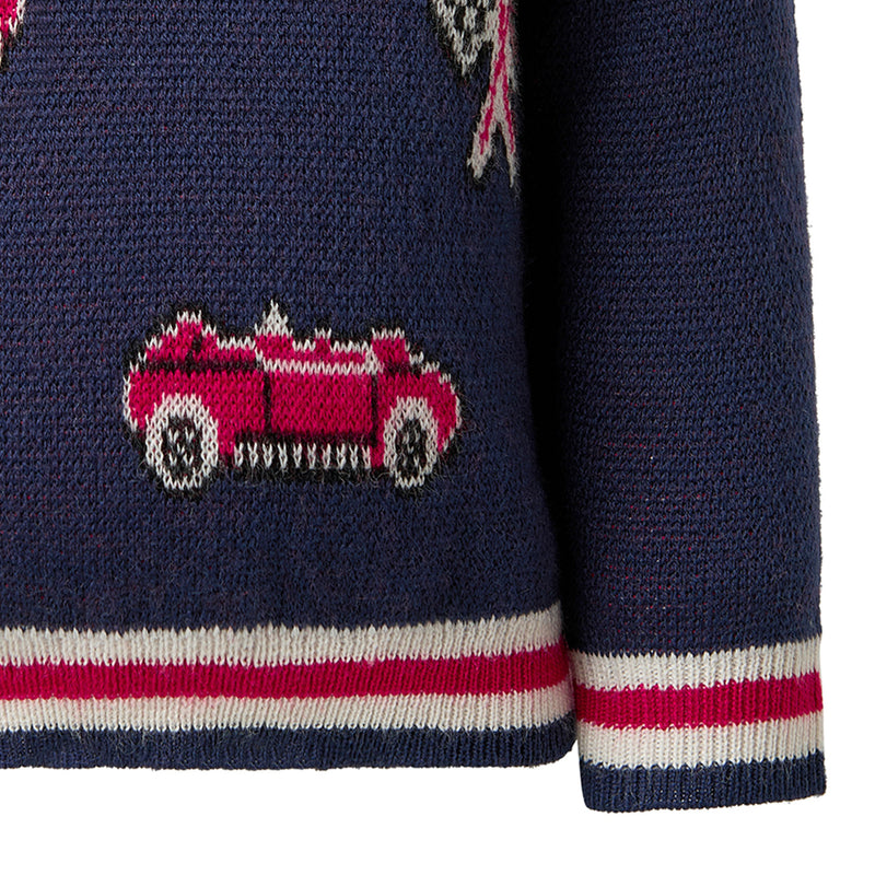 Car Intarsia Sweater