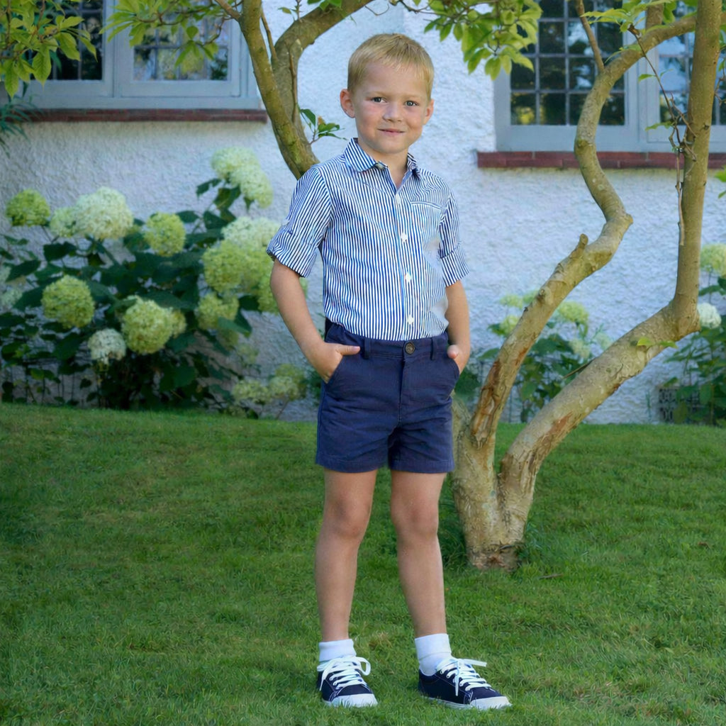 Navy Chino Shorts