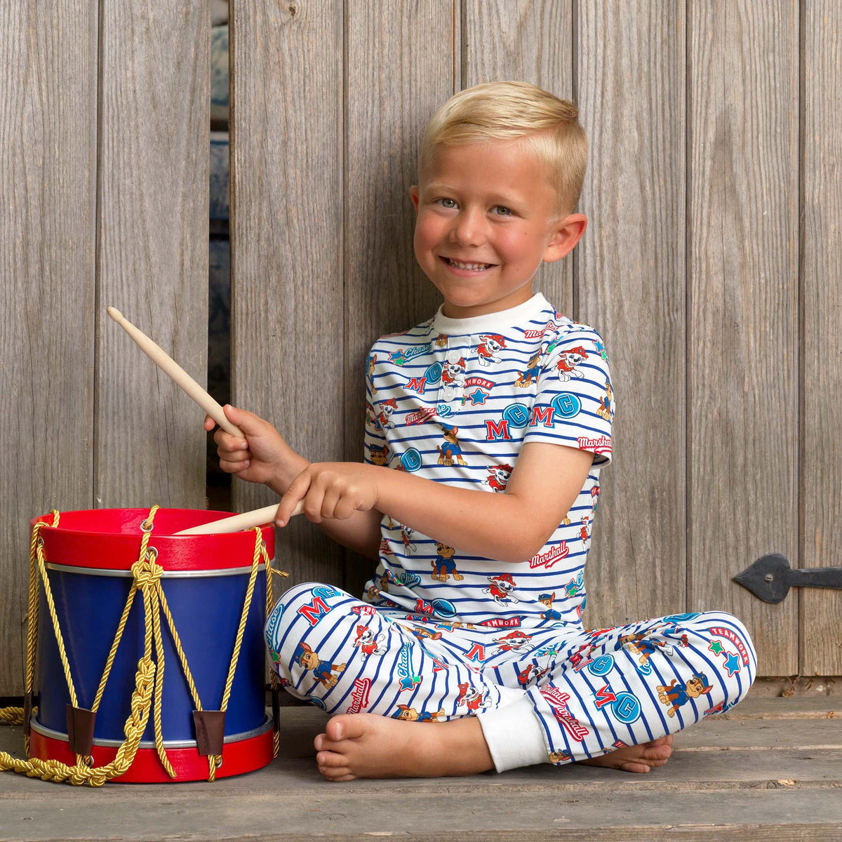 Paw Patrol Stripe Jersey Pyjamas