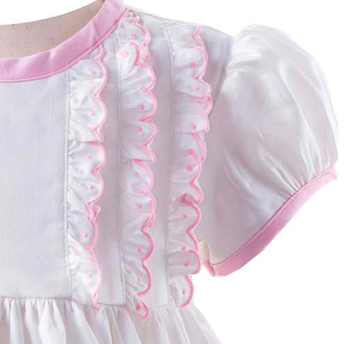 Pink Scalloped Dress and Bloomers