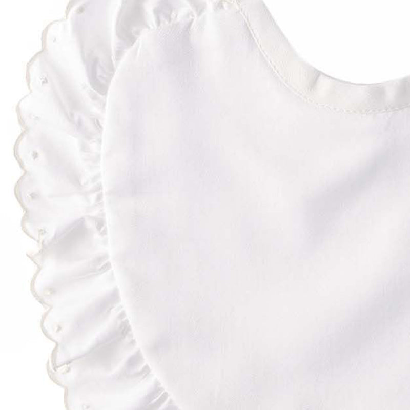 Ivory Scalloped Bib