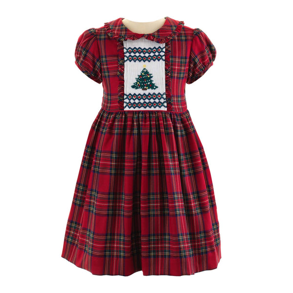 Christmas Tree Smocked Dress