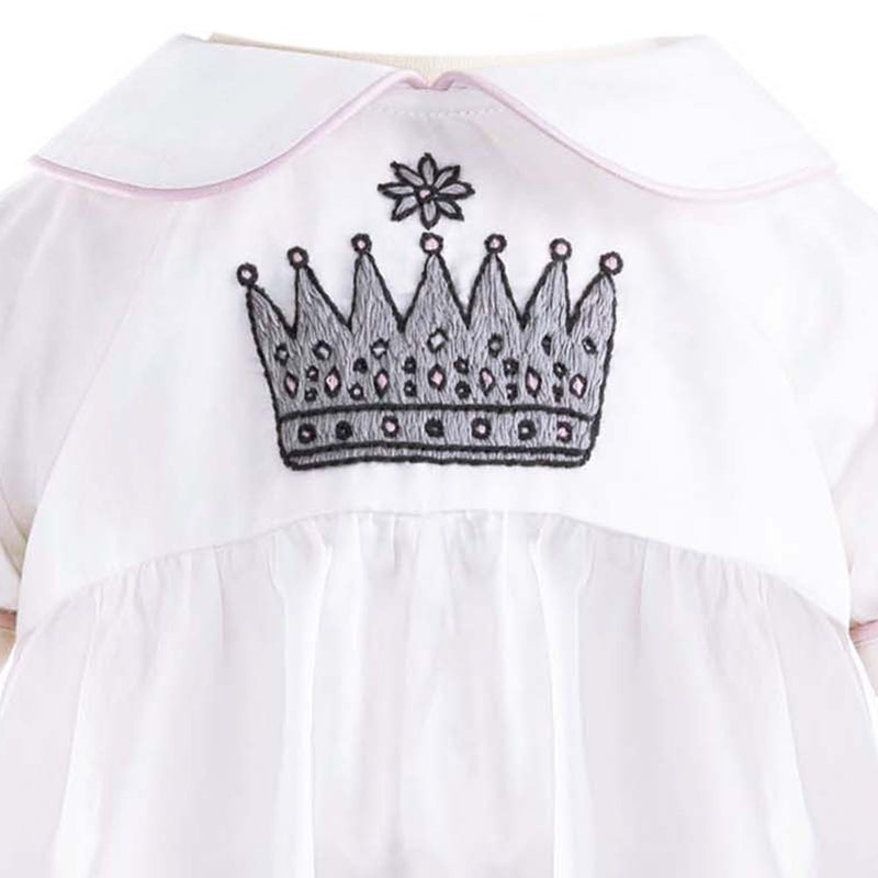 Princess Crown Embroidered Babysuit