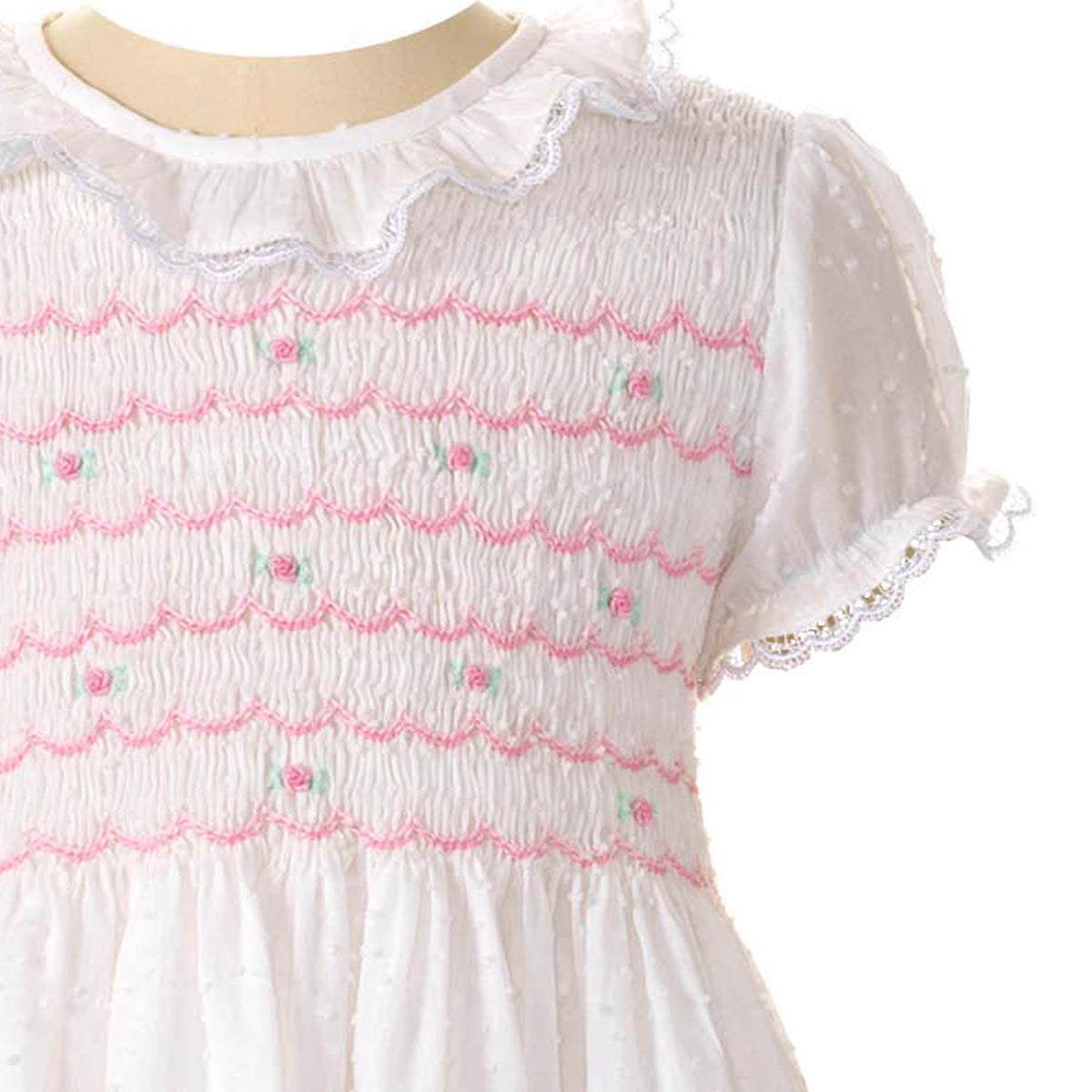 Swiss Dot Smocked Dress