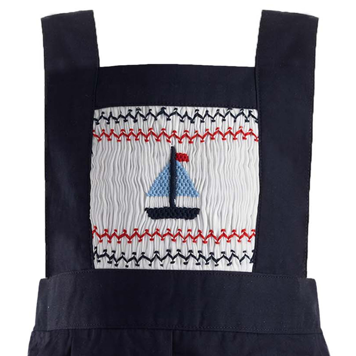 Sailboat Smocked Dungarees