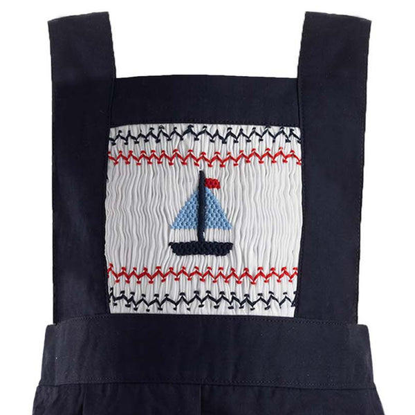 Sailboat Smocked Dungarees