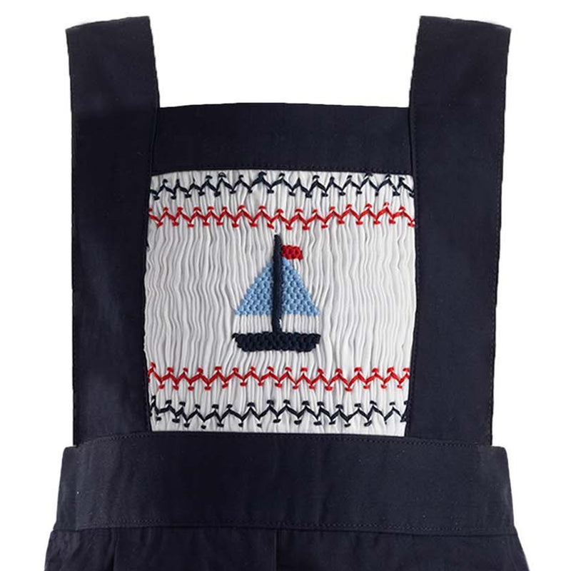 Sailboat Smocked Dungarees