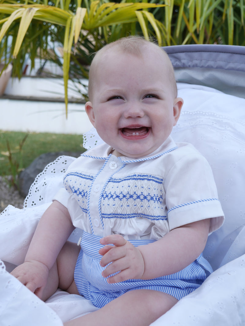 Striped Smocked Set