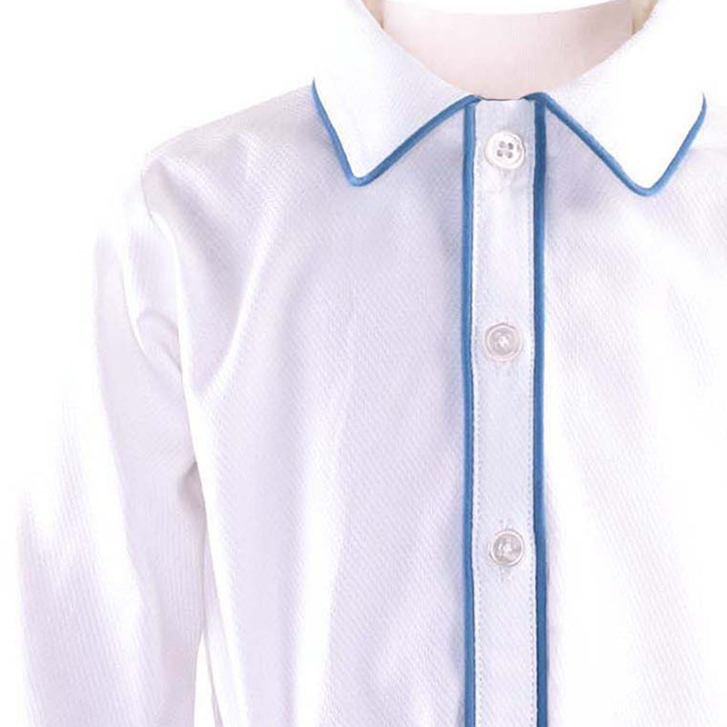 Blue Cord Short & Shirt Set