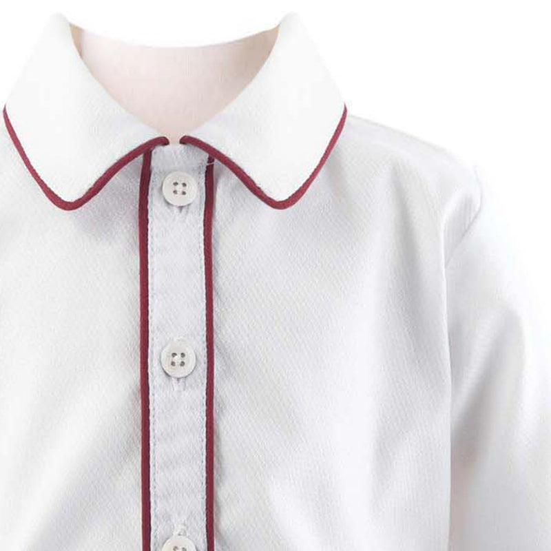 Burgundy Cord Short & Shirt Set