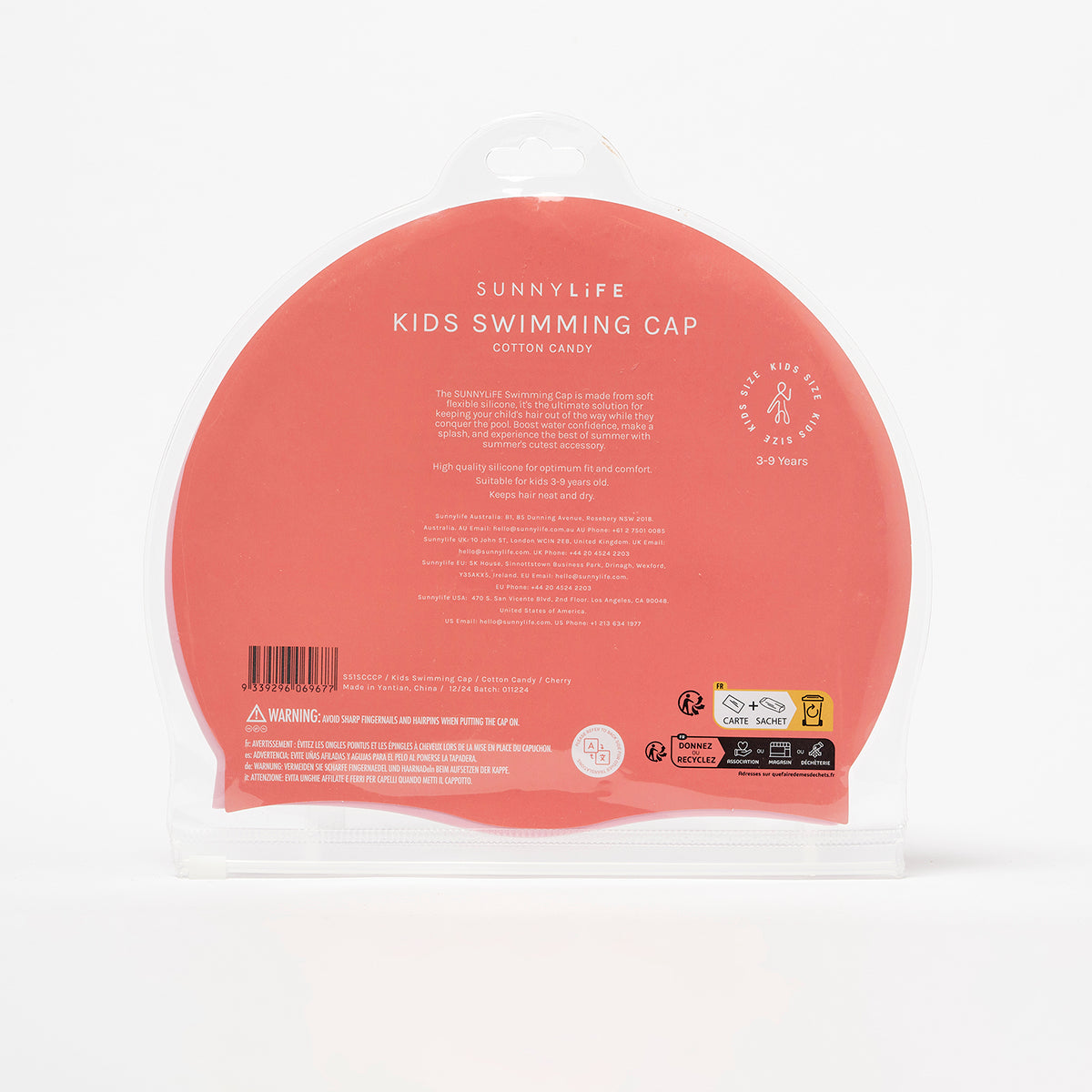 Cotton Candy Cherry Swimming Cap