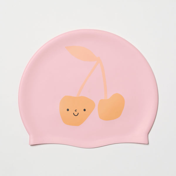 Cotton Candy Cherry Swimming Cap