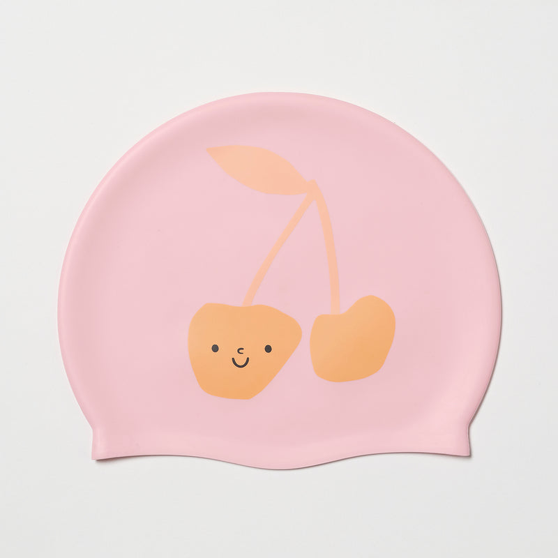 Cotton Candy Cherry Swimming Cap