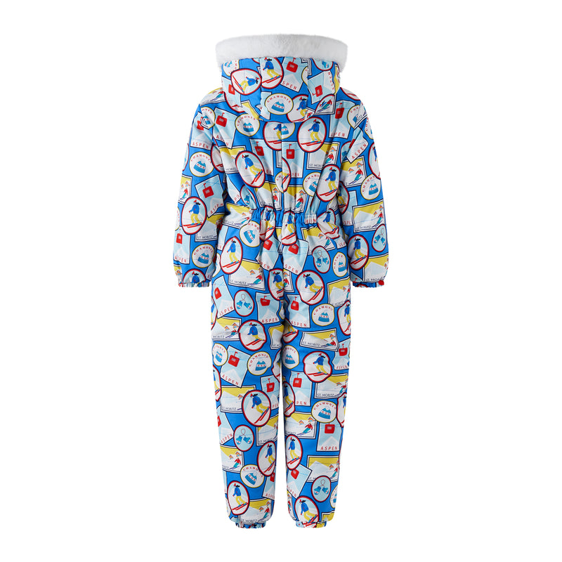 Ski Travel Printed Snowsuit