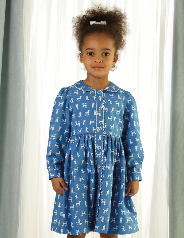 Poodle Button Front Dress