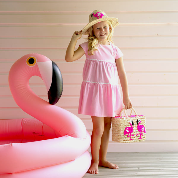 Flamingo Straw Hat