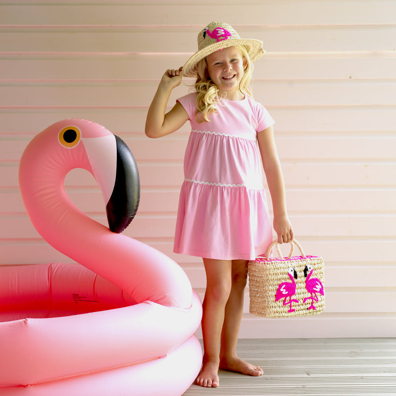 Flamingo Straw Hat