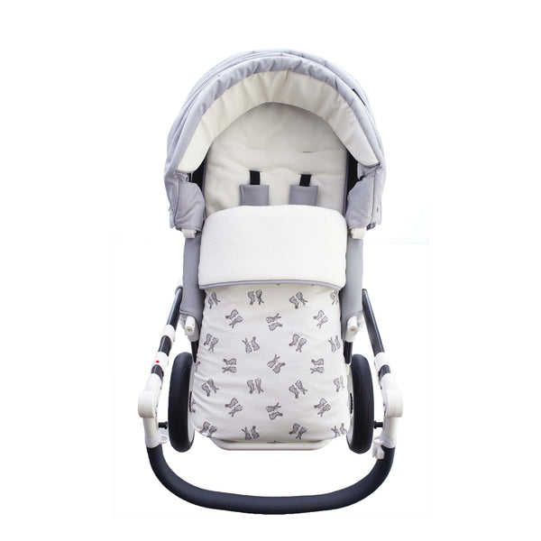 My babiie stripe footmuff on sale